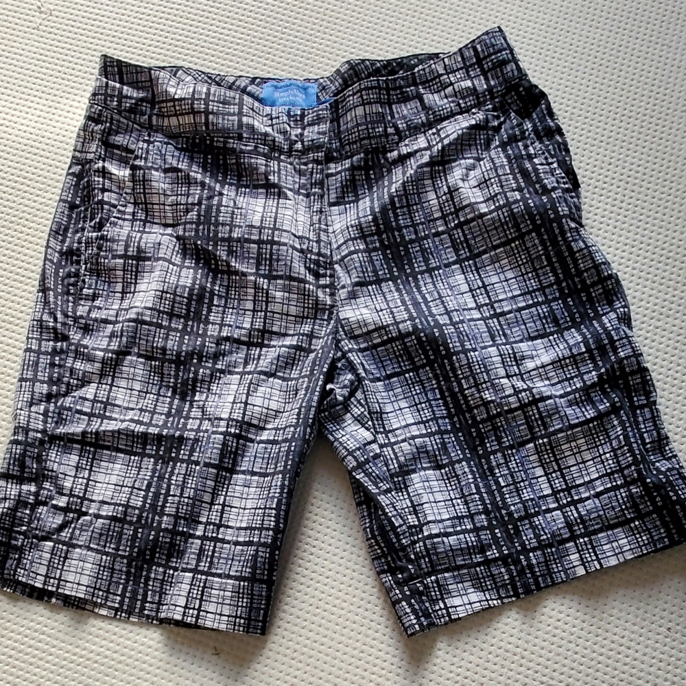 Simply Vera Wang Plaid Burmuda Shorts, Size 6